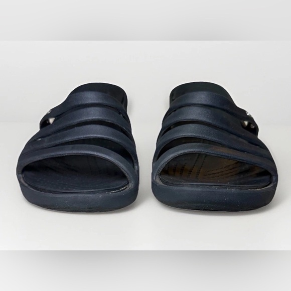 Crocs Women's Strappy Rhonda Wedge Slip On Dress Casual Sandals 14706 Size 6 - Picture 5 of 11